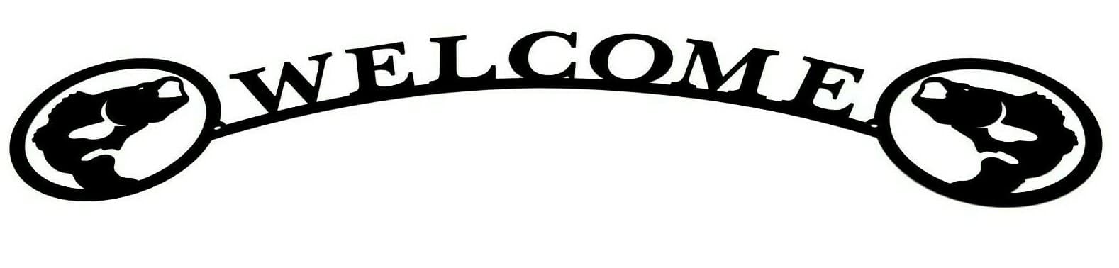Rustic Home Decor Bass Fish Themed Welcome Signs Metal Fishing Lodge Cabin