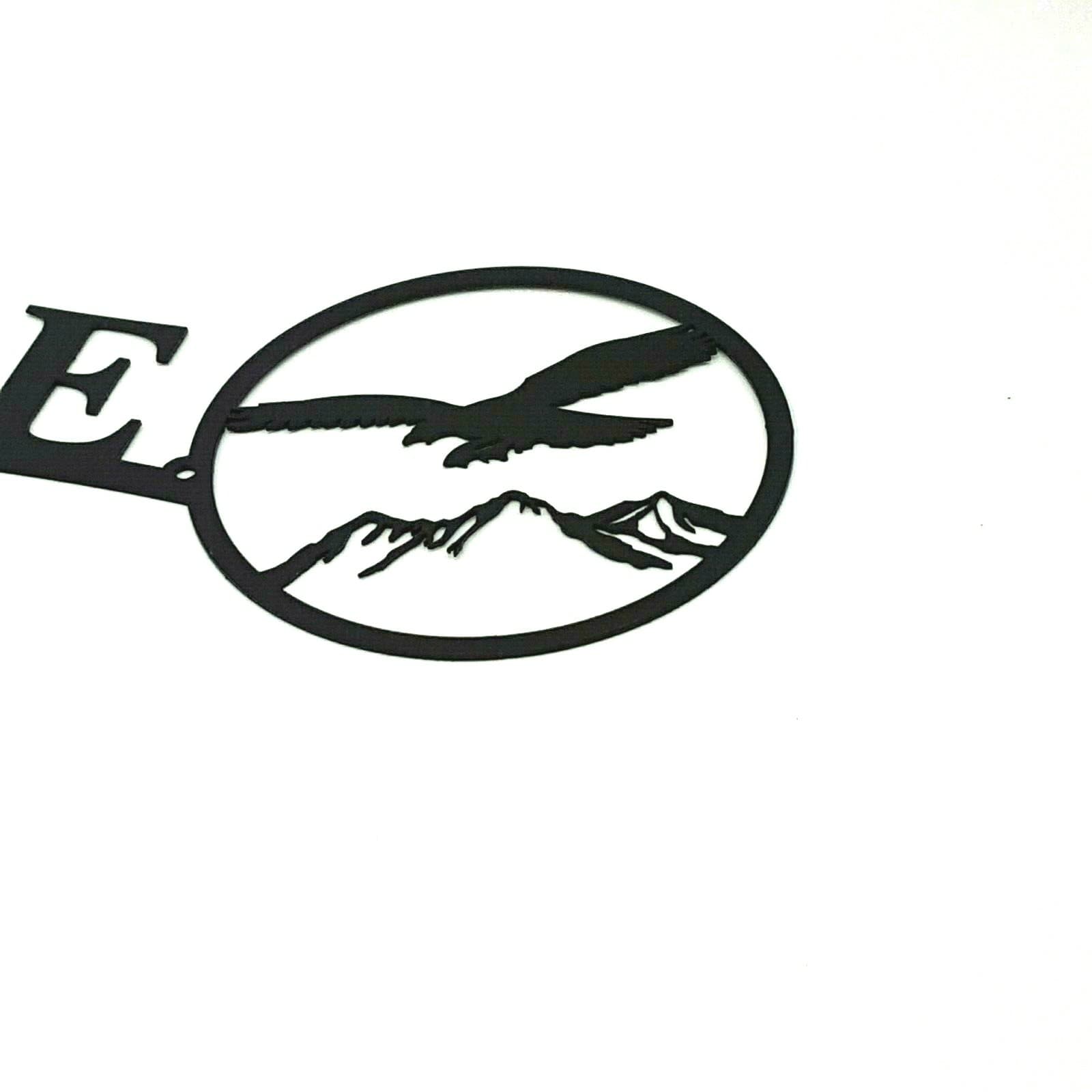 Rustic Home Decor Flying Eagle Themed Welcome Signs Metal Lodge Cabin Nature - Thumbnail 10