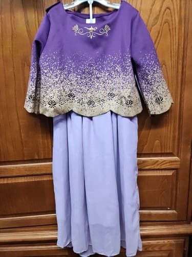 Girls' Disney Jasmine Adaptive Dress - Purple XL - Disney Store