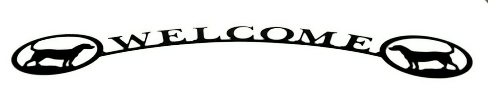 Rustic Home Decor Dog Themed Welcome Signs Metal Cabin Pet Mans Best Friend - Thumbnail 2