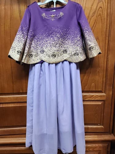 Girls' Disney Jasmine Adaptive Dress - Purple L - Disney Store