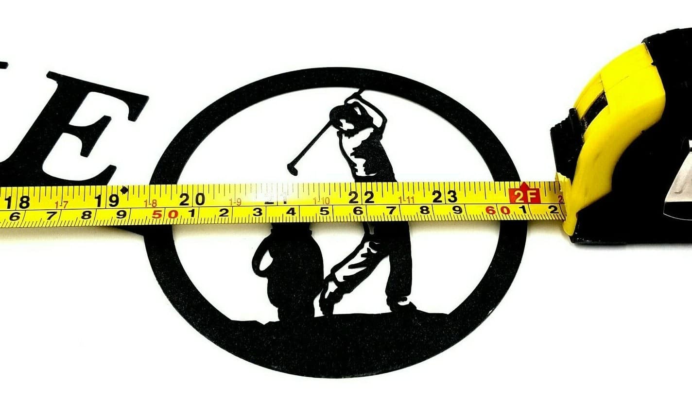 Rustic Home Decor Welcome Golfer Signs Metal Lodge Sports - Thumbnail 4