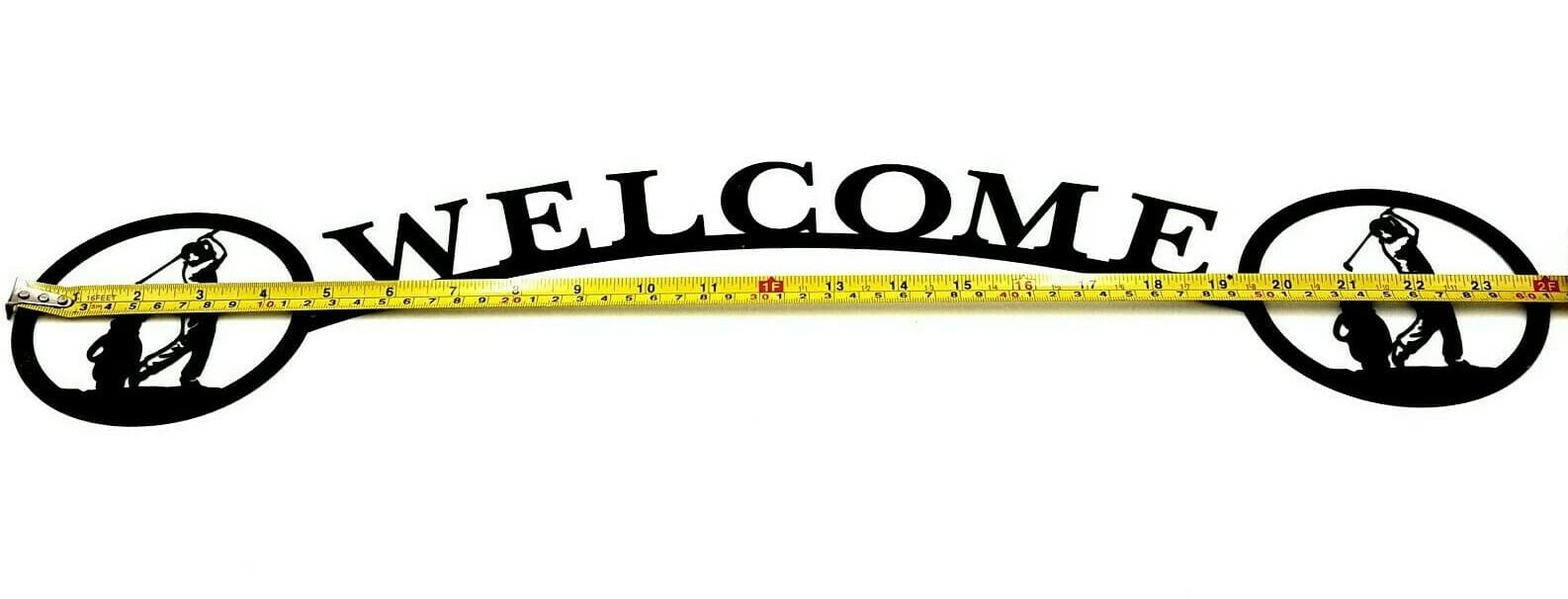 Rustic Home Decor Welcome Golfer Signs Metal Lodge Sports - Thumbnail 2