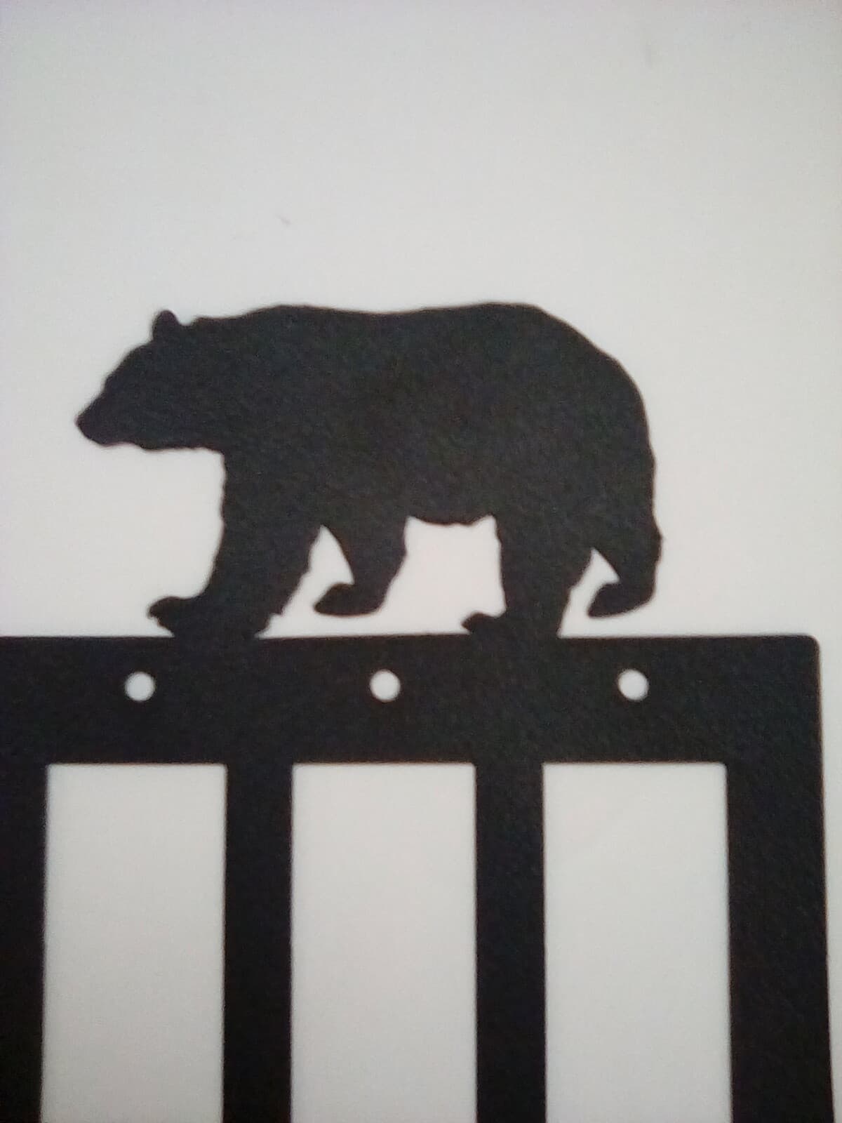Triple Toggle Outlet Cover Bear Woods County Ranch Lodge Cabin Rustic New - Thumbnail 3