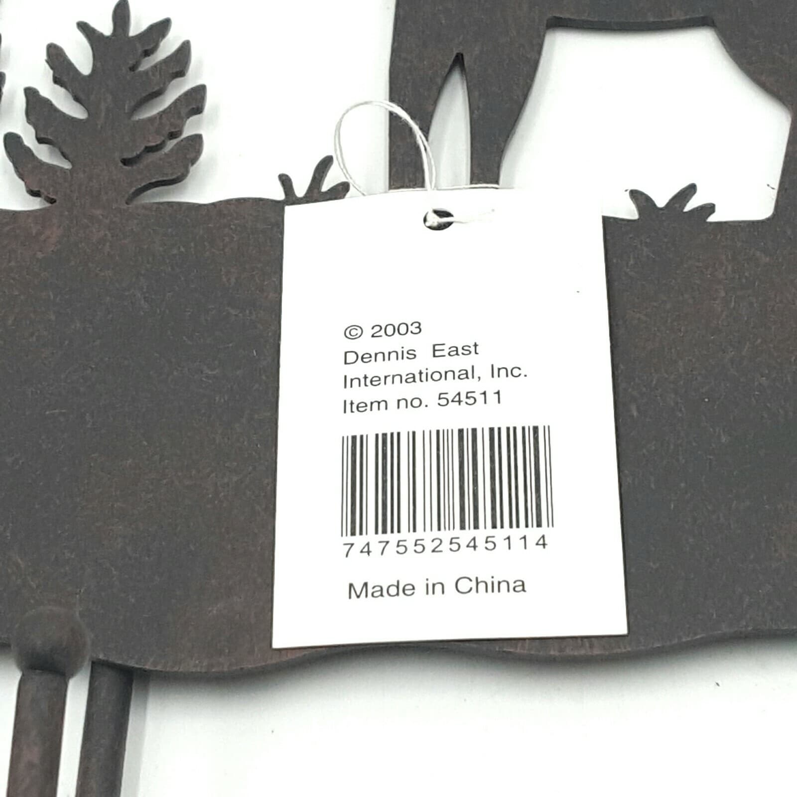 Rustic Home Decor Metal 13" Moose Key Holder With 3 Hooks Wall Mounted Nature - Thumbnail 6
