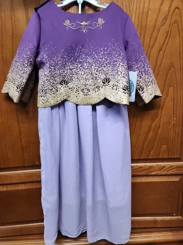 Girls' Disney Jasmine Adaptive Dress - Purple M - Disney Store