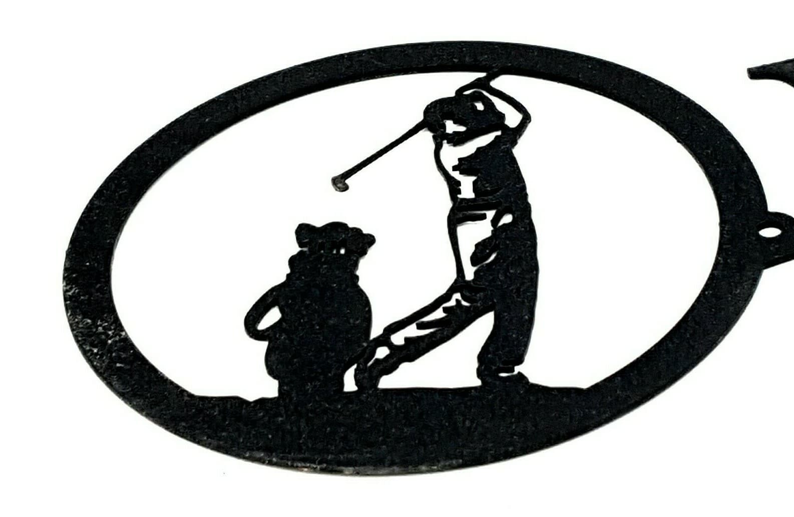 Rustic Home Decor Welcome Golfer Signs Metal Lodge Sports - Thumbnail 6