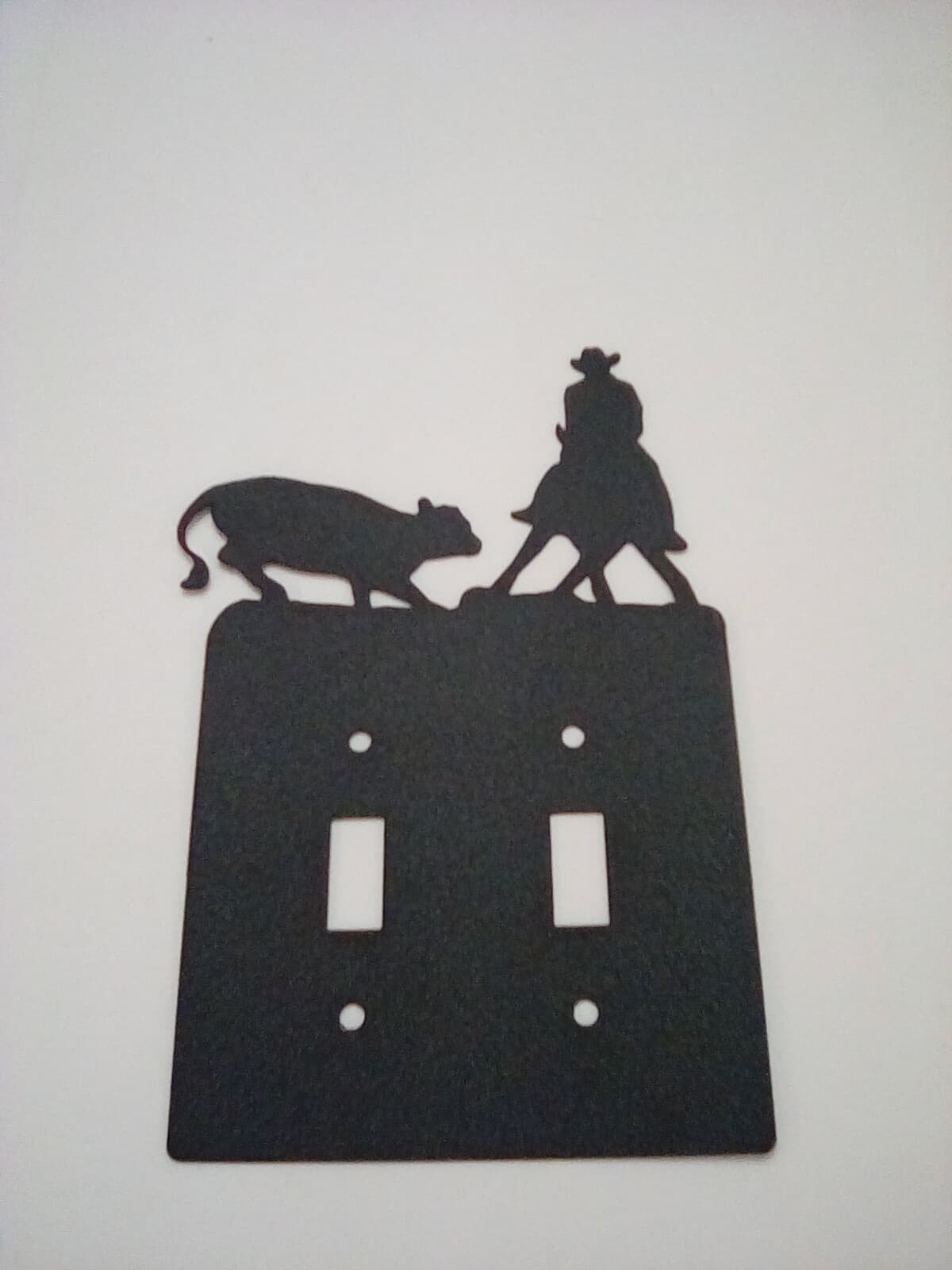 Double Switch Plate Cover Cowboy Horse Roundup Farm Cabin Ranch Lodge Rustic New - Thumbnail 7