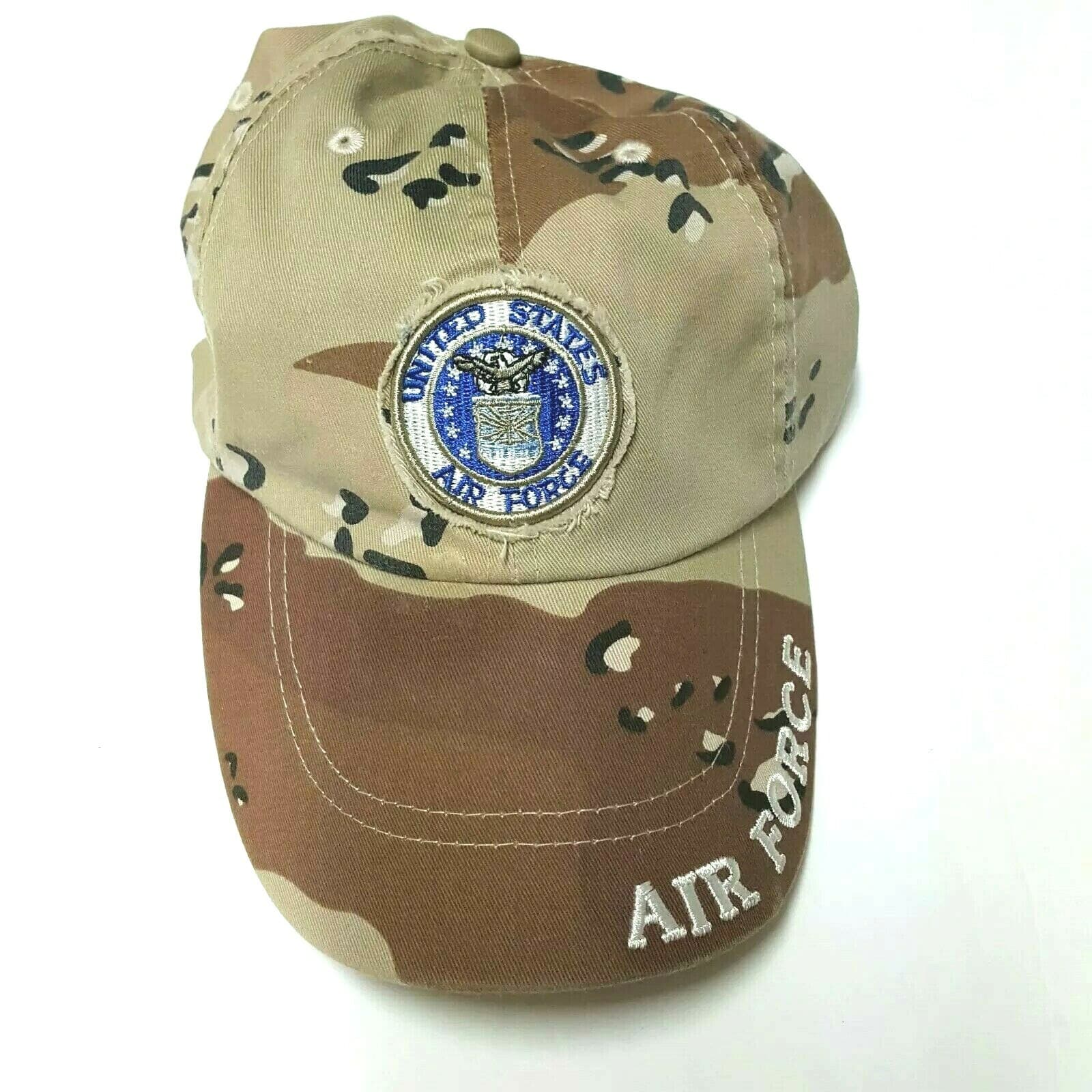 US Air Force Emblem Baseball Ball Cap Hat Camo Brown Military Adjustable C1 - Thumbnail 6