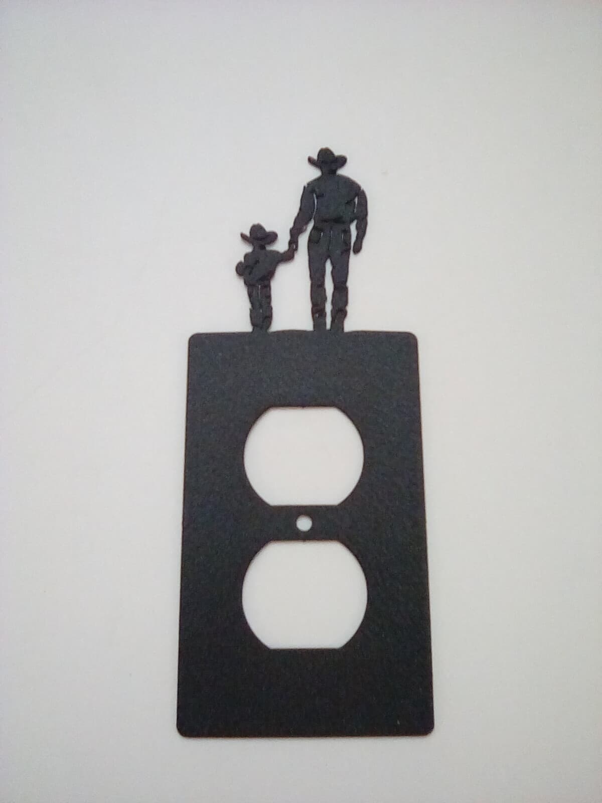 Single Outlet Cover Cowboy Son Metal Farm Cabin Ranch Lodge Rustic New - Thumbnail 7