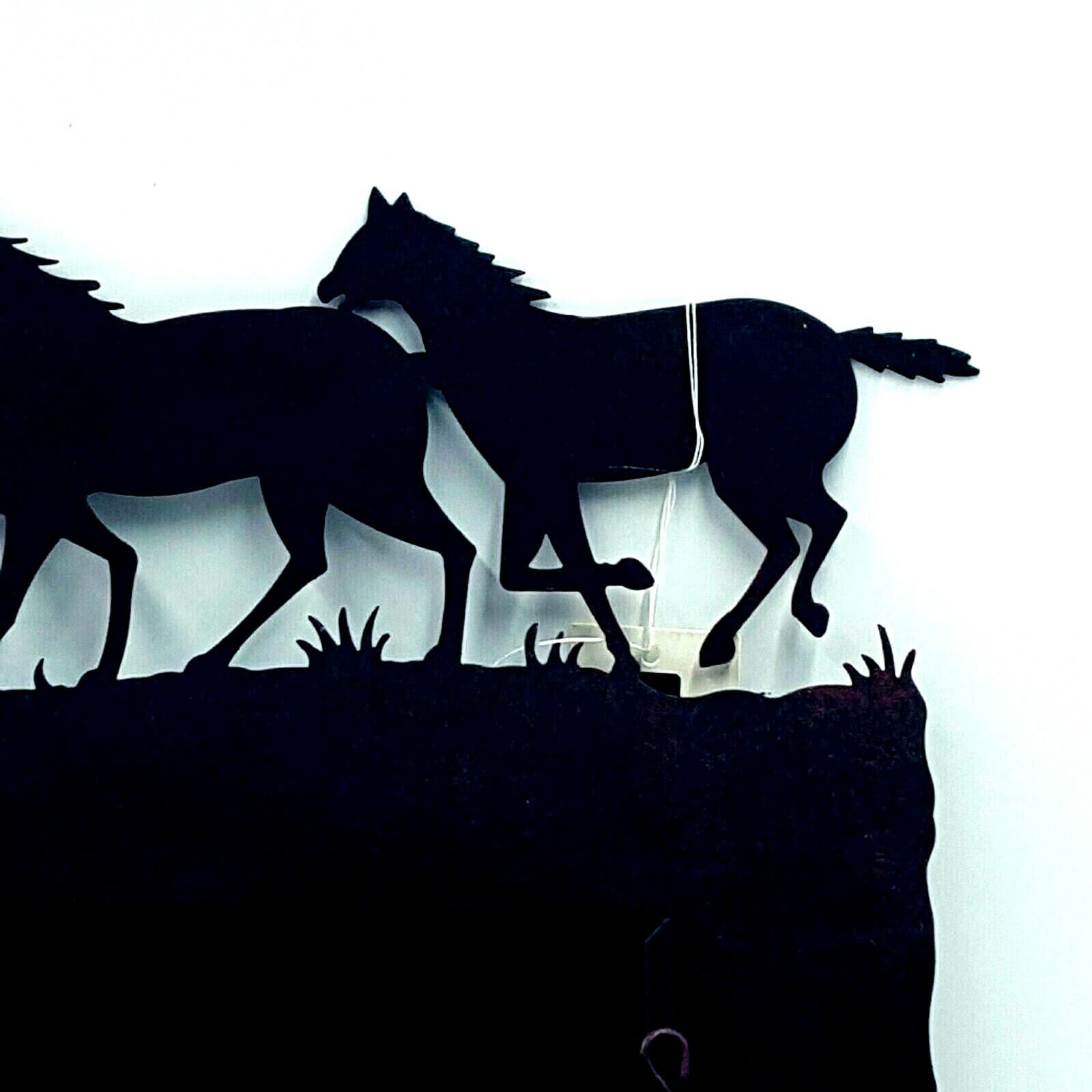 Gift Rustic Home Decor Running Mustang Horse Mirror Dennis East New Hanging - Thumbnail 6