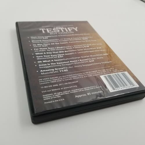 Jim Records CD/DVD Roy Chacon I Will Testify Live Family Worship Center 15-583 - Thumbnail 11