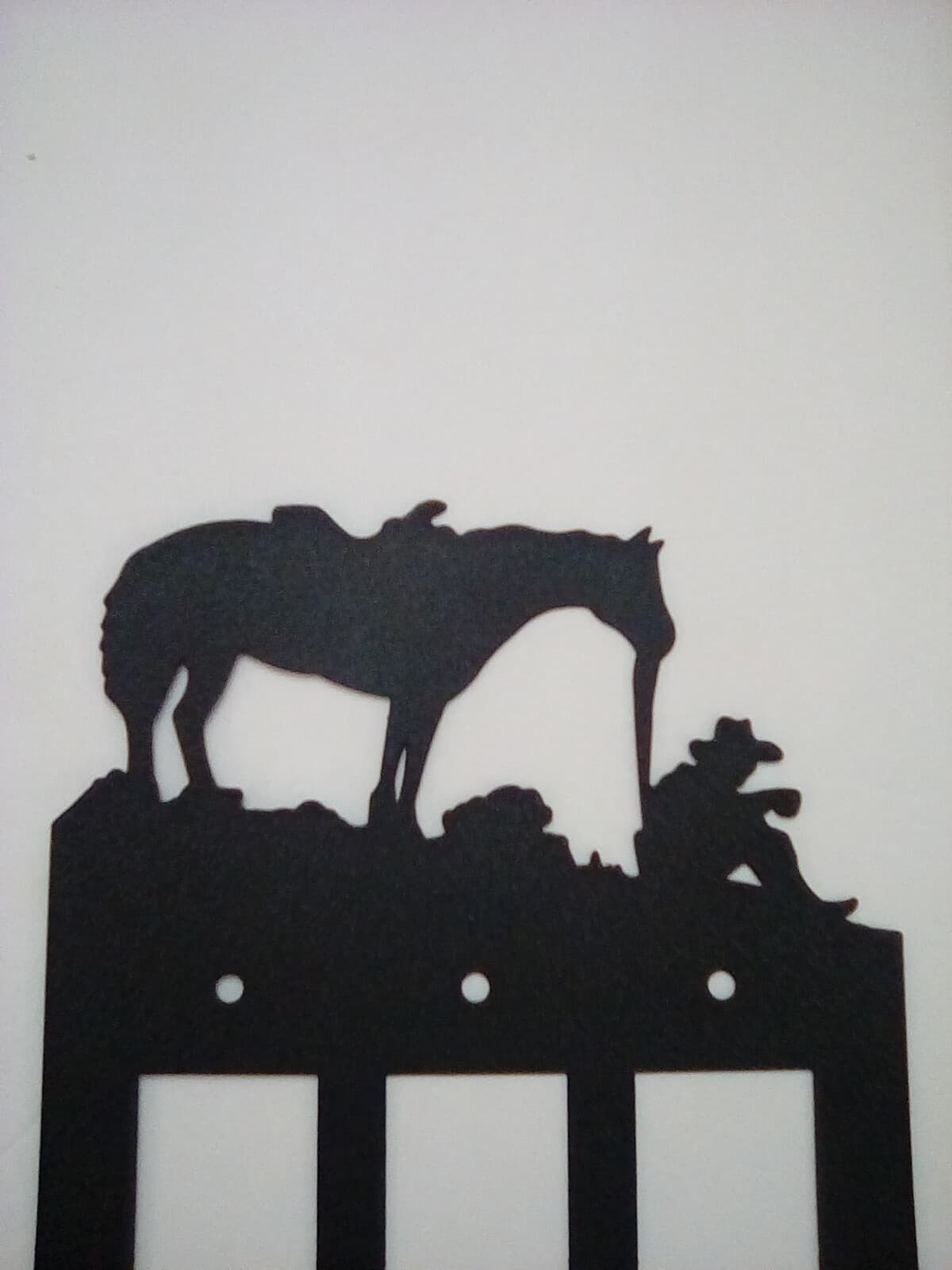 Triple Toggle Plate Cover Cowboy Horse Farm Cabin Ranch Lodge Rustic New - Thumbnail 4