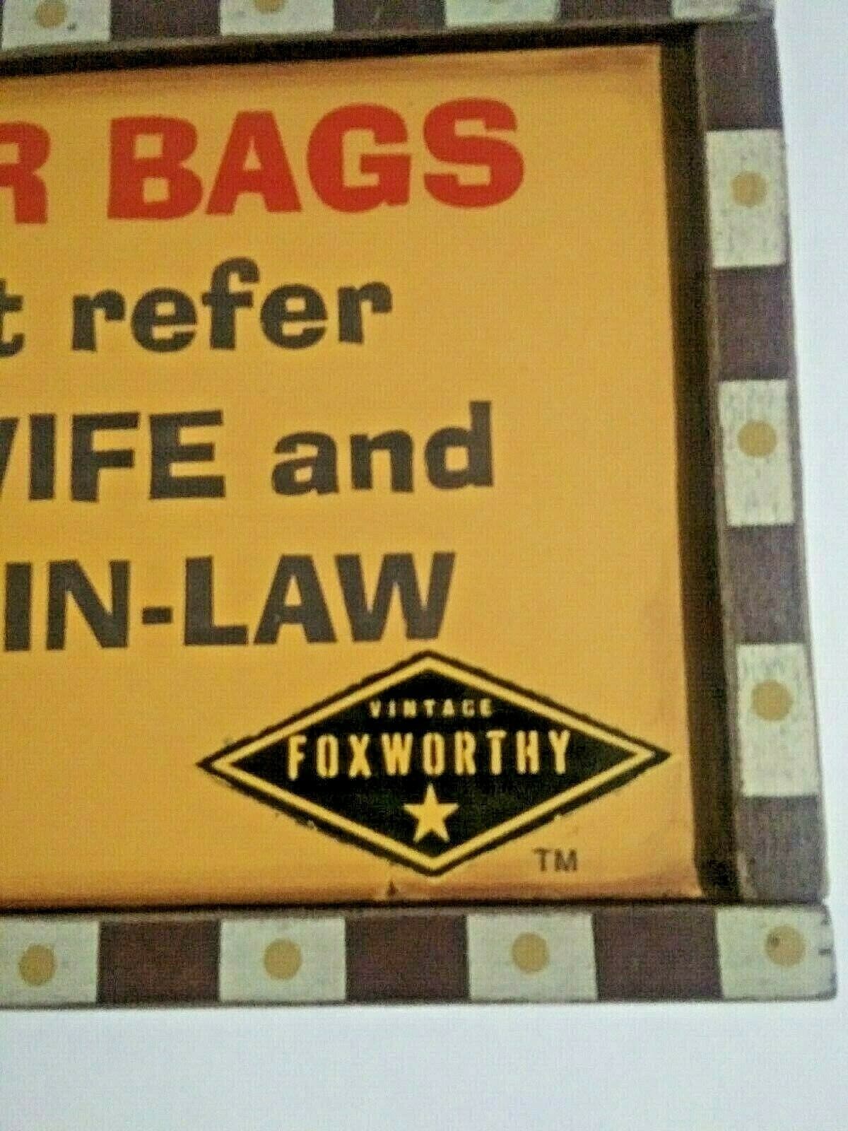 Country Wall Decor Hanging Sign Wife Mother In-Law Funny Joke Jeff Foxworthy - Thumbnail 2