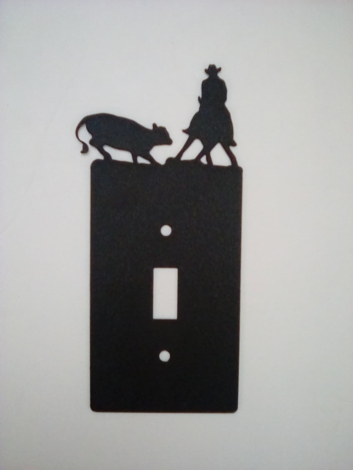 Single Switch Plate Cover Cowboy Horse Roundup Farm Cabin Ranch Lodge Rustic New - Thumbnail 6