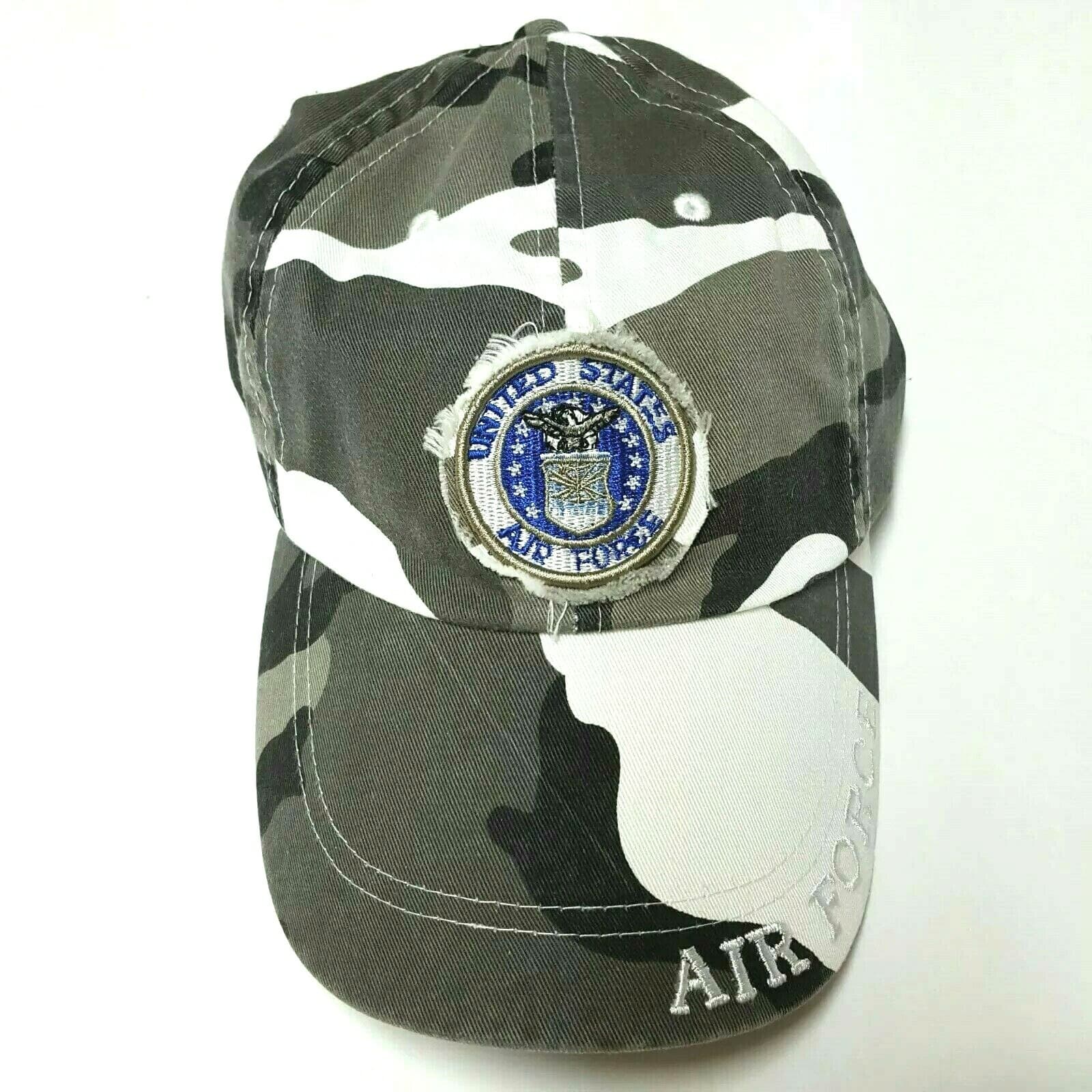 US Air Force Emblem Baseball Ball Cap Hat Camo Brown Military Adjustable C1 - Thumbnail 4