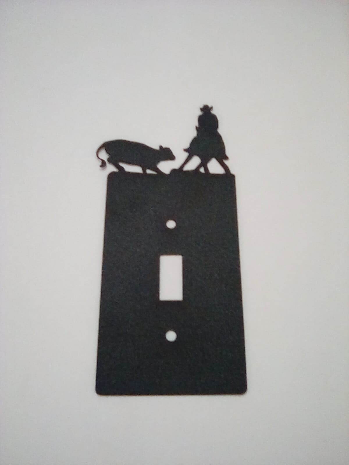 Single Switch Plate Cover Cowboy Horse Roundup Farm Cabin Ranch Lodge Rustic New - Thumbnail 7