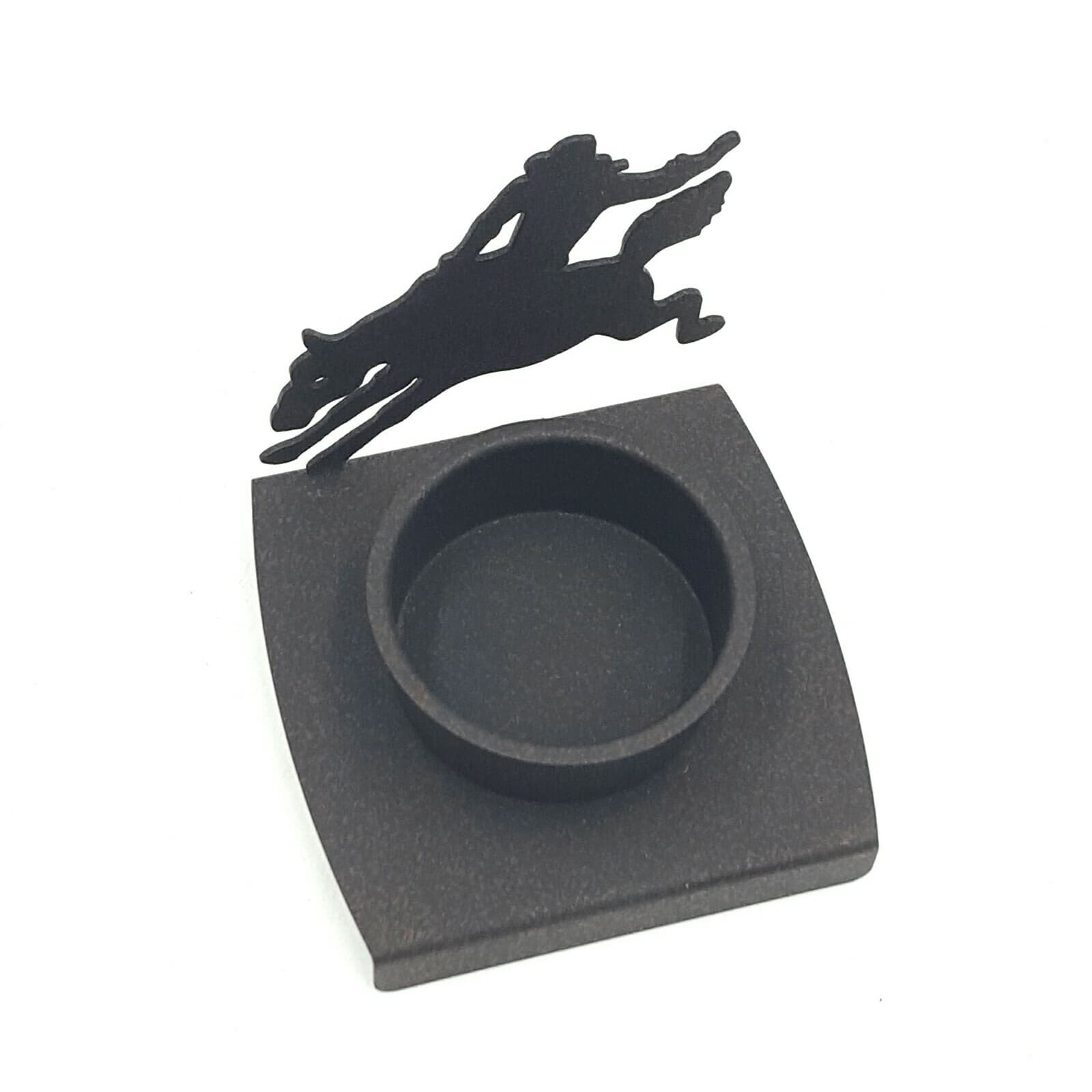 Bronco Tea Light Candle Holder Rustic Home Decor Rodeo Cowboys New Metal - Thumbnail 3