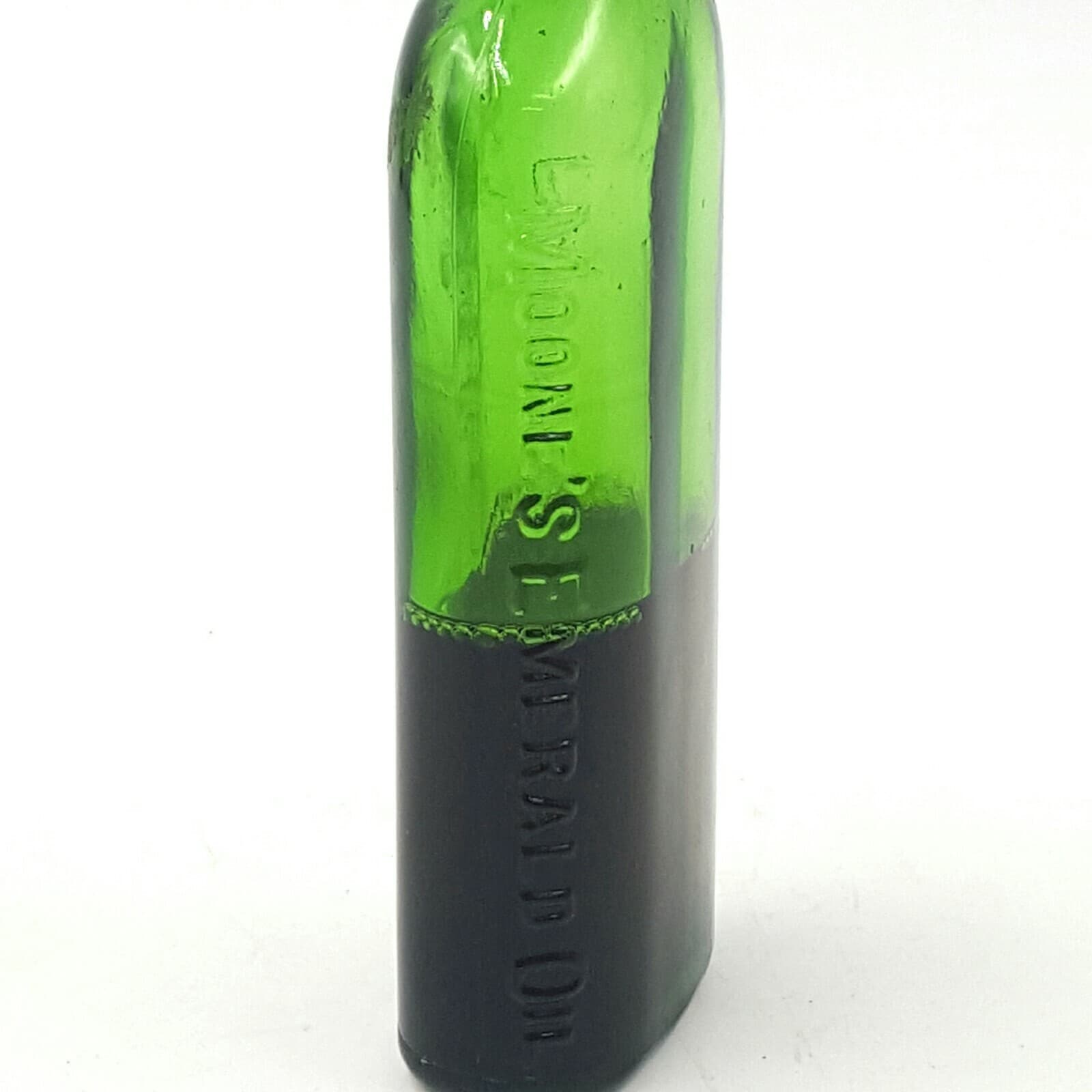 Antique Vintage Moone's Emerald Oil Bottle Contents Moone's Antiseptic Deodorant - Thumbnail 6