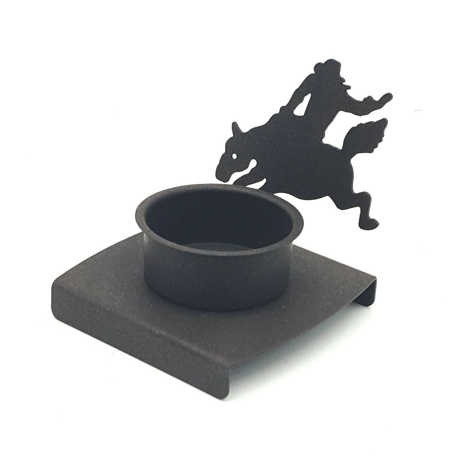 Bronco Tea Light Candle Holder Rustic Home Decor Rodeo Cowboys New Metal - Thumbnail 9