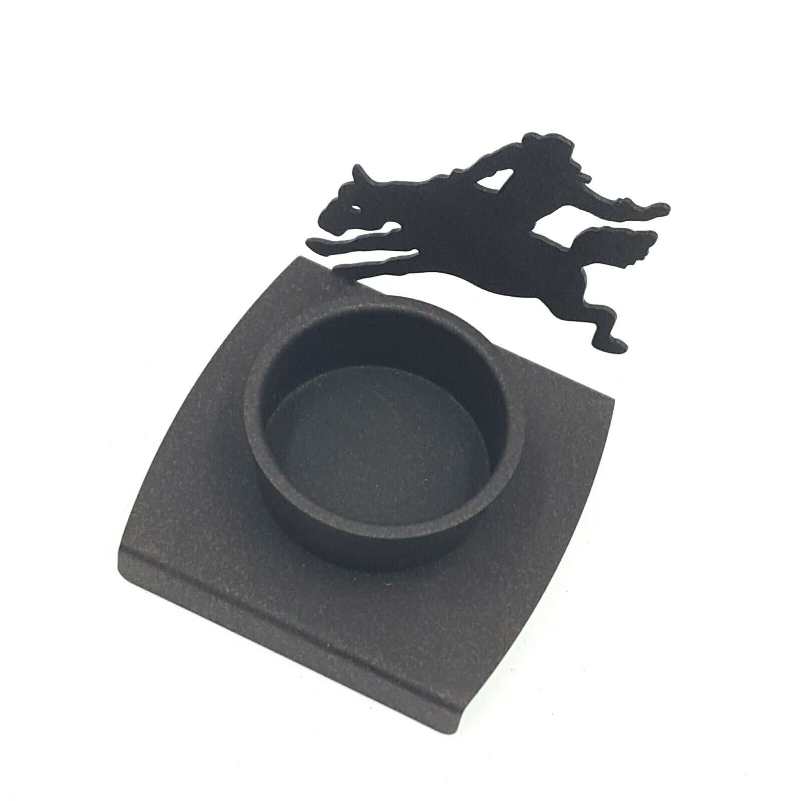Bronco Tea Light Candle Holder Rustic Home Decor Rodeo Cowboys New Metal - Thumbnail 6