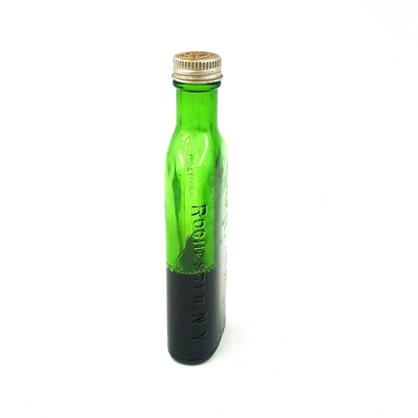 Antique Vintage Moone's Emerald Oil Bottle Contents Moone's Antiseptic Deodorant - Thumbnail 4
