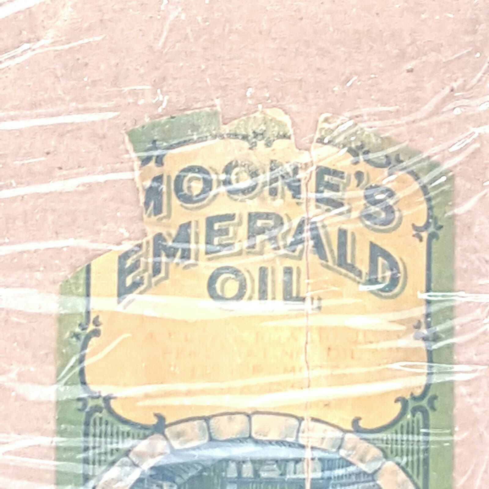 Antique Vintage Moone's Emerald Oil Bottle Contents Moone's Antiseptic Deodorant - Thumbnail 8