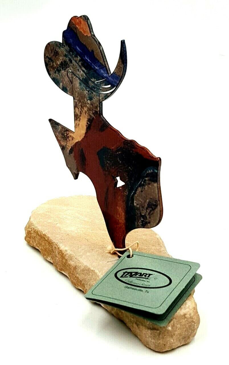 Lazart Texas Rock Metal Art Cowboy Collectors Series - Thumbnail 11