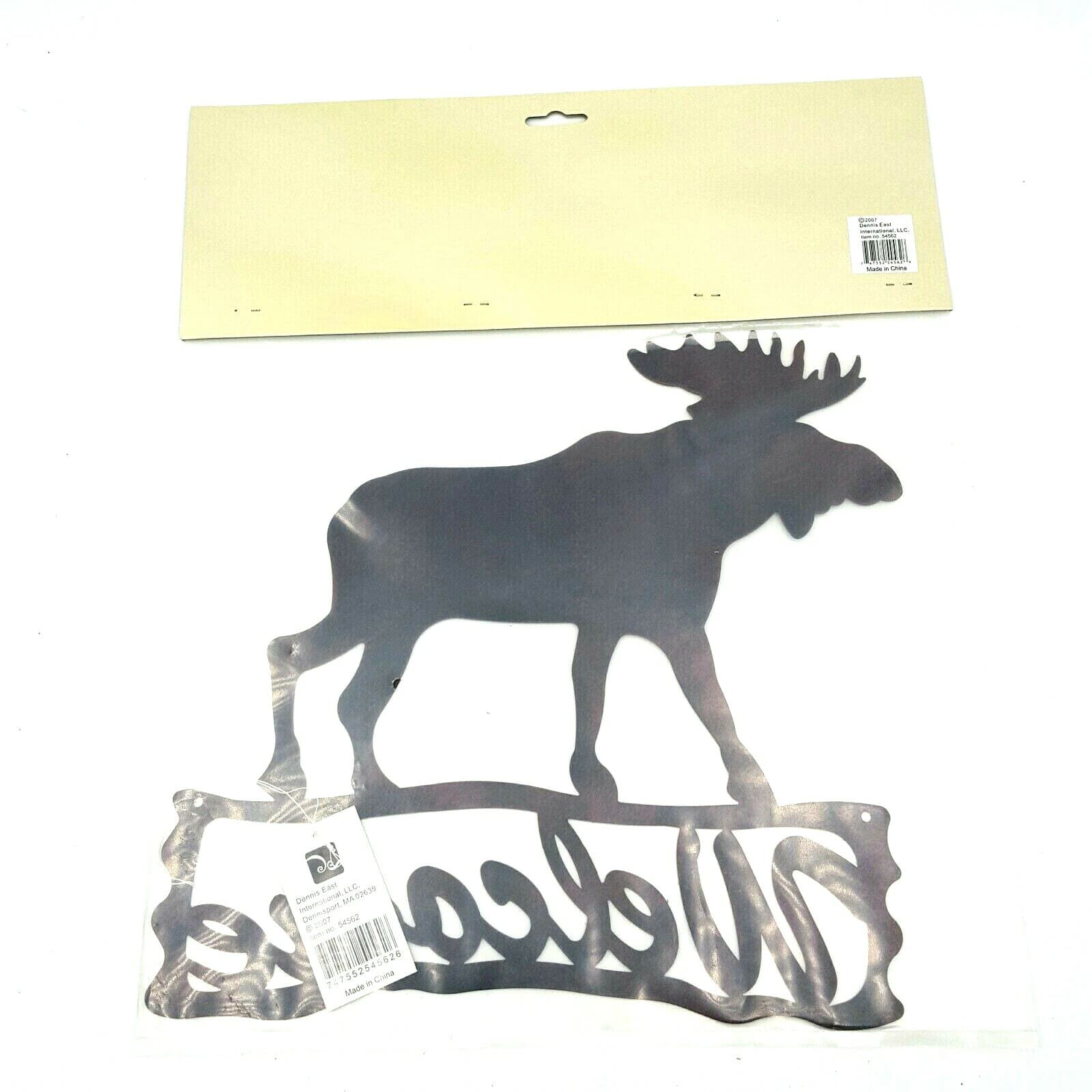 Moose Welcome Plaque Log Cabin Lodge Wilderness High Country Dennis East - Thumbnail 6