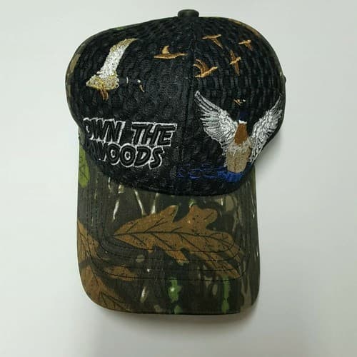 Hunters "Own The Woods" Hunting Ducks Camo Adjustable Baseball Cap Ball Hat C2 - Thumbnail 8
