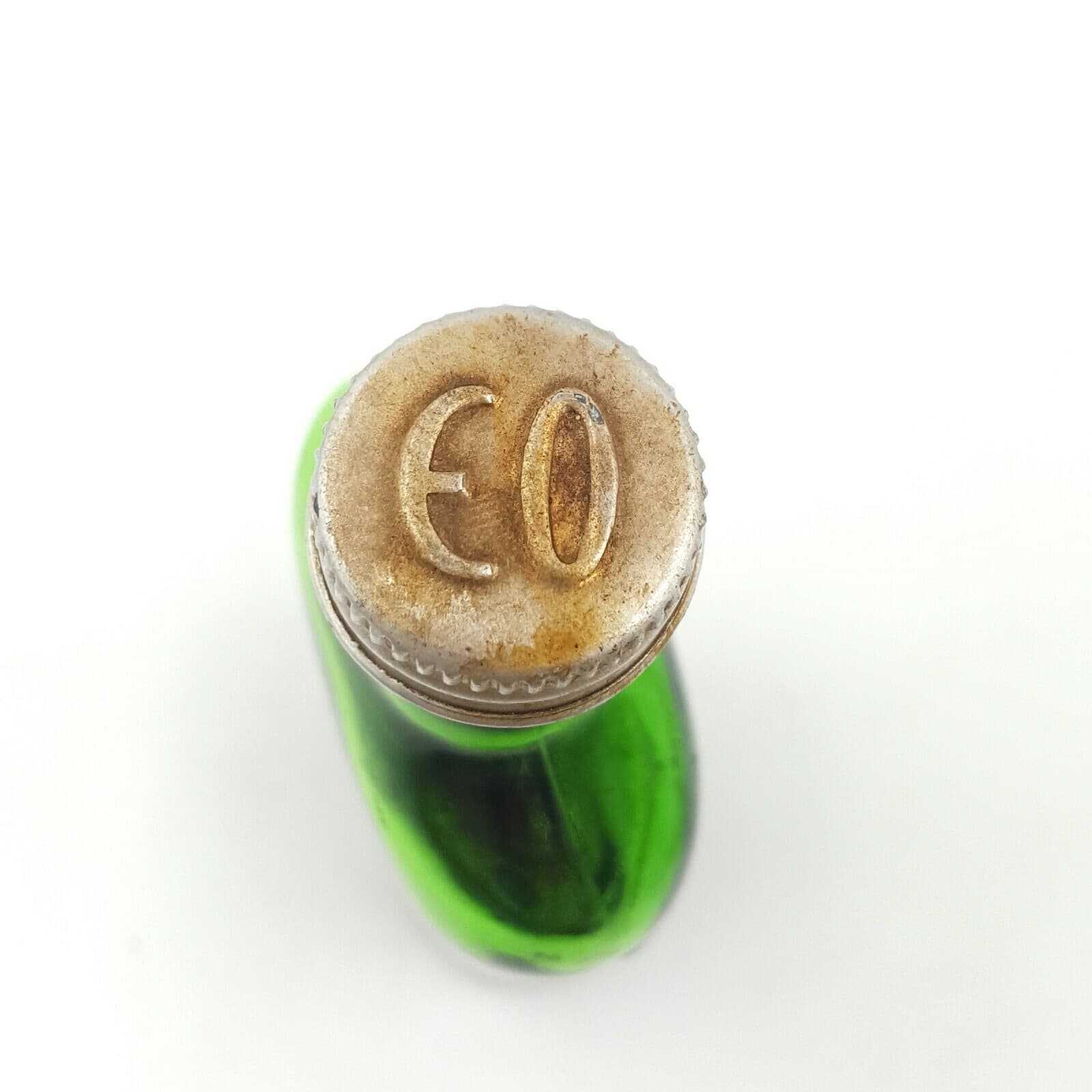 Antique Vintage Moone's Emerald Oil Bottle Contents Moone's Antiseptic Deodorant - Thumbnail 2