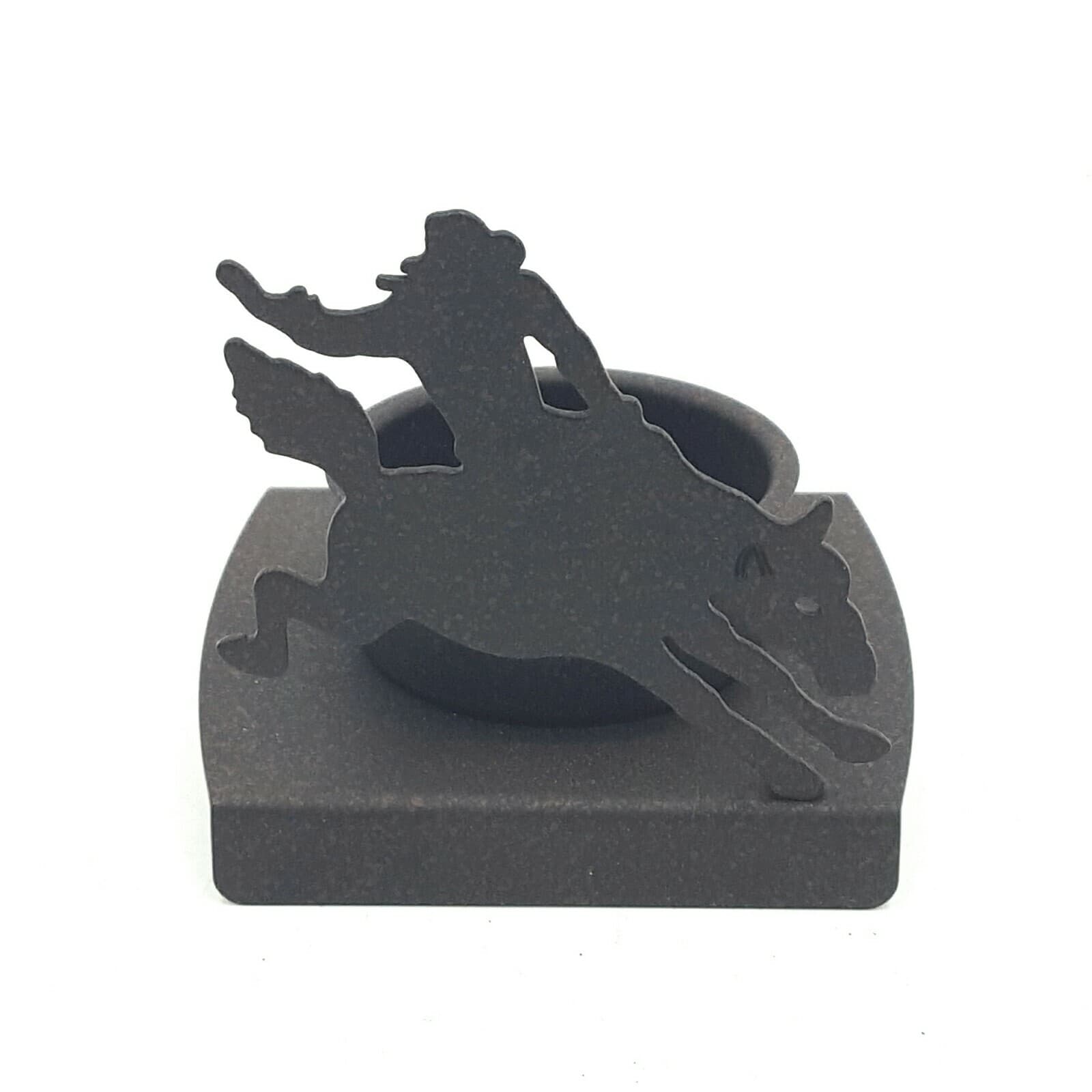 Bronco Tea Light Candle Holder Rustic Home Decor Rodeo Cowboys New Metal - Thumbnail 12