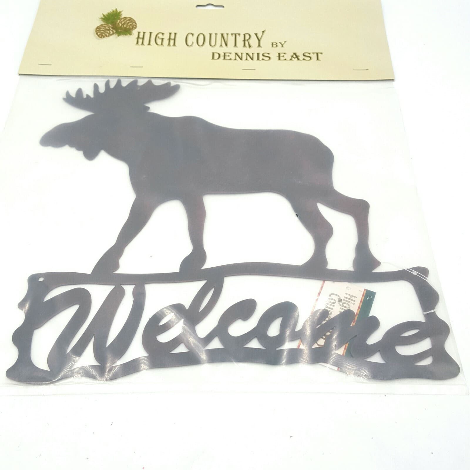 Moose Welcome Plaque Log Cabin Lodge Wilderness High Country Dennis East - Thumbnail 10