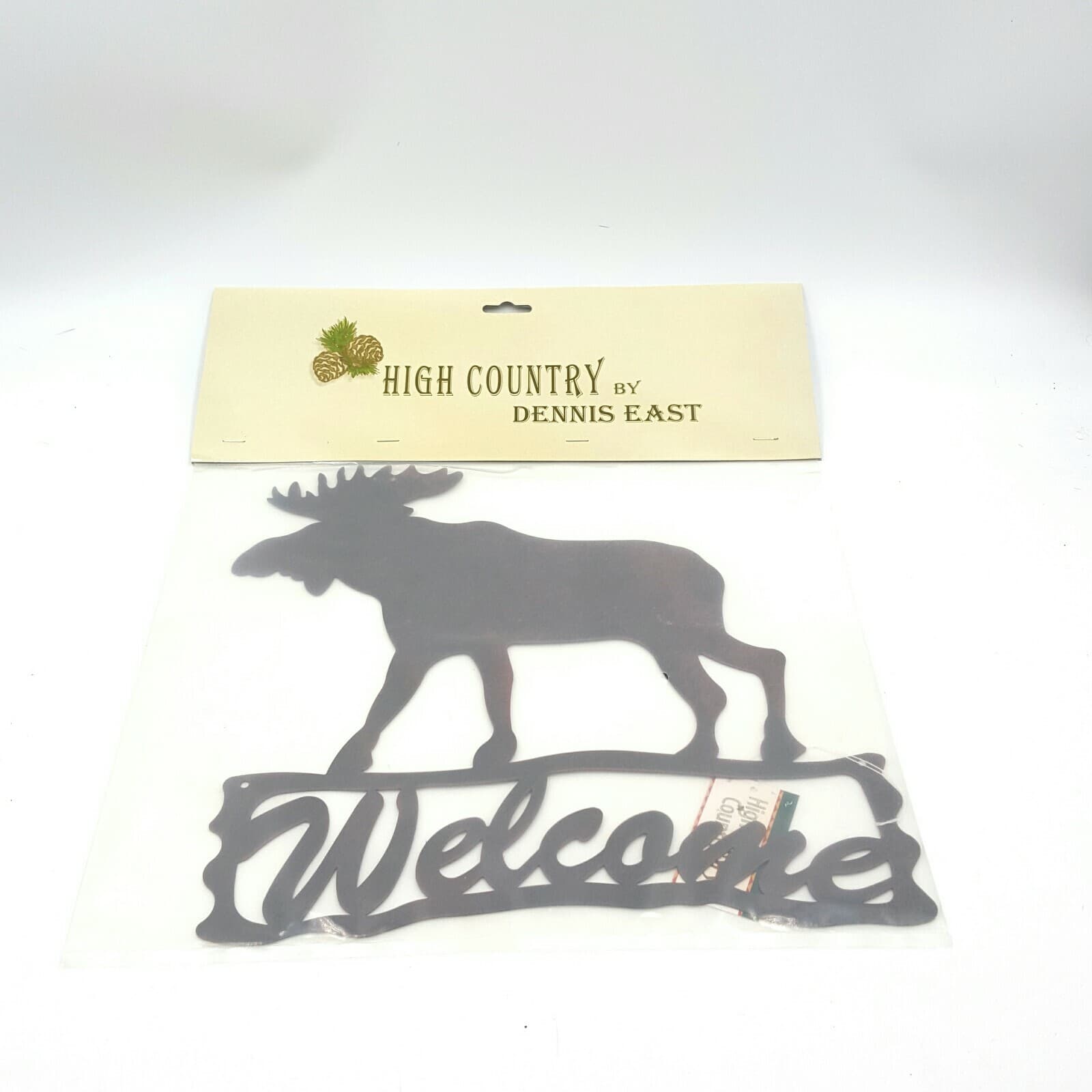 Moose Welcome Plaque Log Cabin Lodge Wilderness High Country Dennis East - Thumbnail 12