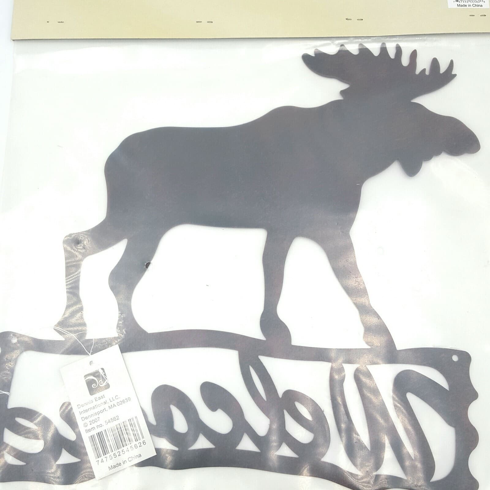 Moose Welcome Plaque Log Cabin Lodge Wilderness High Country Dennis East - Thumbnail 4