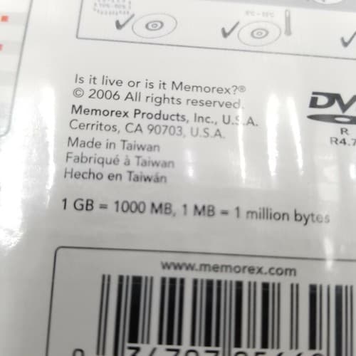 Memorex DVD-R 10 Pack 16X, 4.7GB 120 min Video with Jewel Cases Factory Sealed - Thumbnail 11