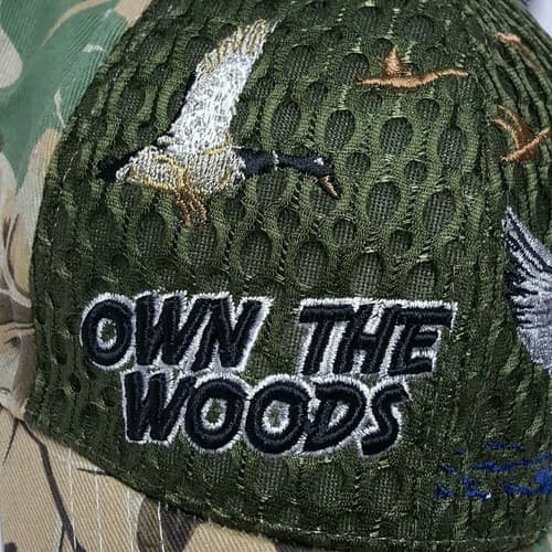Hunters "Own The Woods" Hunting Ducks Camo Adjustable Baseball Cap Ball Hat C2 - Thumbnail 5