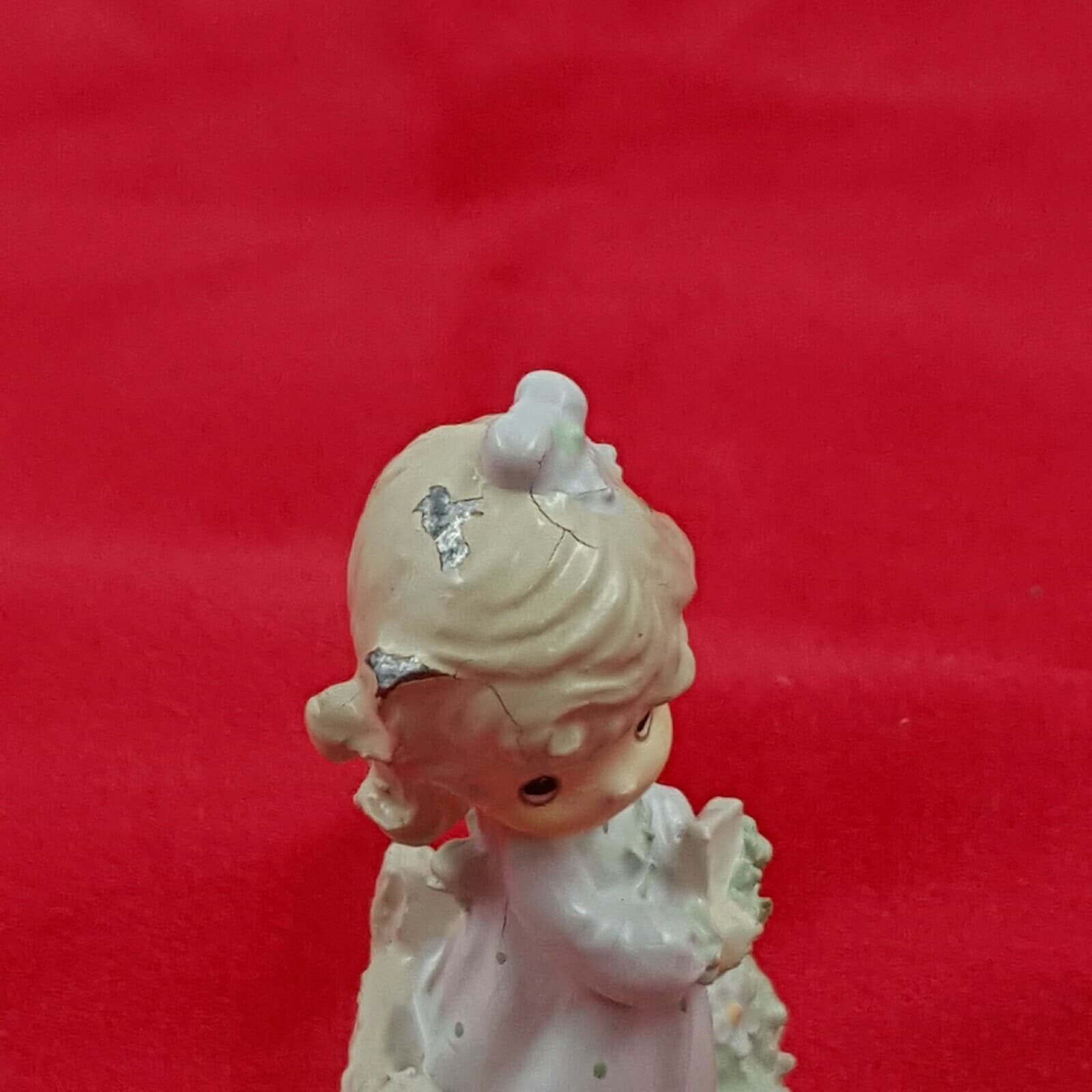 Eneco Spring Precious Moments Figurine Glass Stand Vintage 1990 Samuel J Butcher - Thumbnail 9
