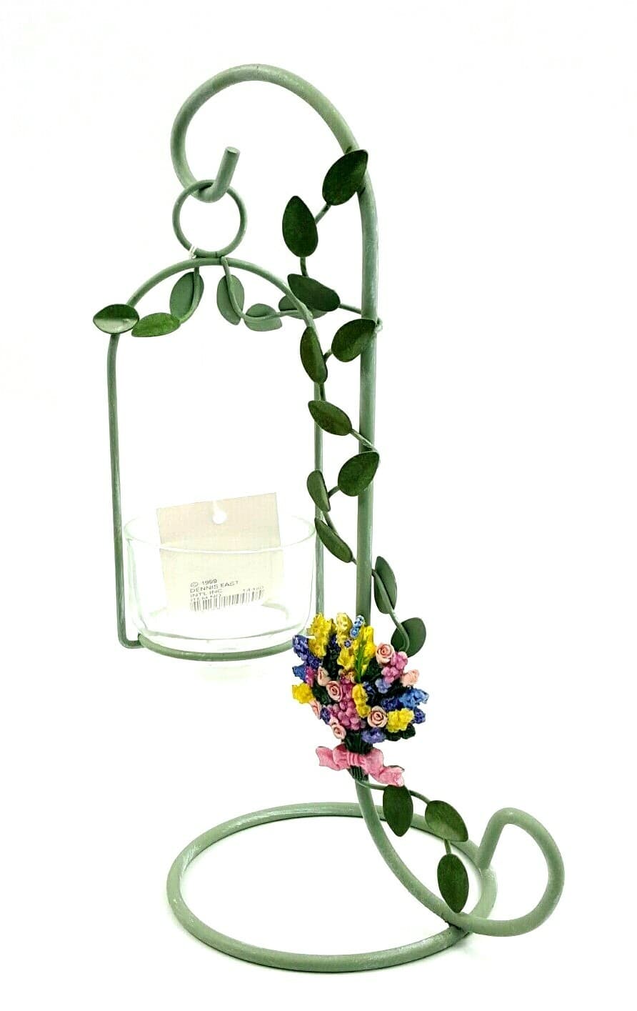 Hanging Votive Holder Garden Bouquet Dennis East Trellis Collection New Spring - Thumbnail 8