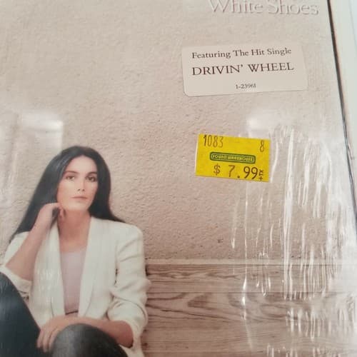 Emmylou Harris ‎White Shoes Vinyl Record LP 1983 Warner Brothers Drivin' Wheel - Thumbnail 3