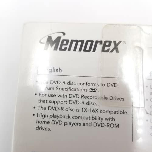 Memorex DVD-R 10 Pack 16X, 4.7GB 120 min Video with Jewel Cases Factory Sealed - Thumbnail 10