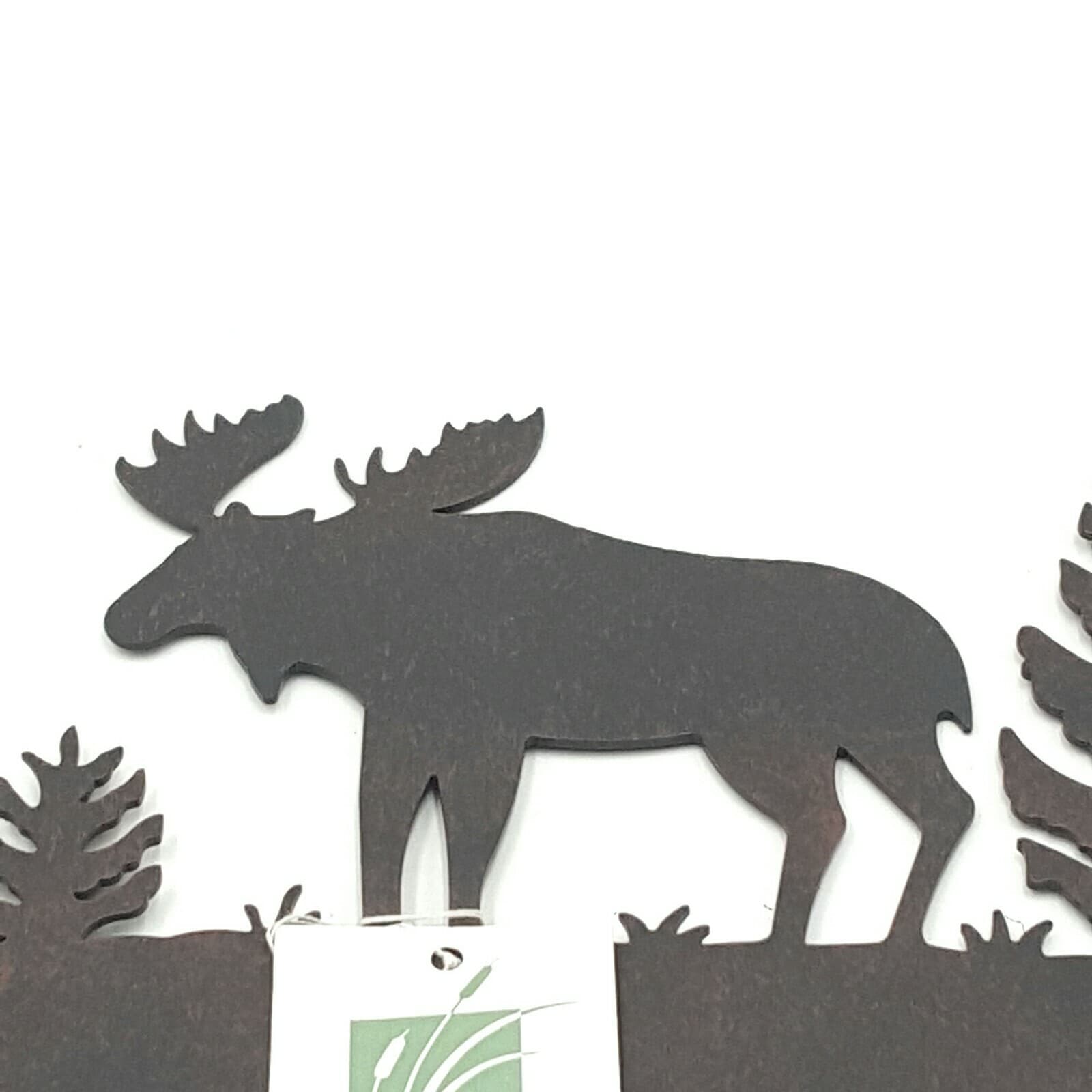 Rustic Decor Metal 13" Moose Key Holder With 3 Hooks Wall Mounted Nature New - Thumbnail 11