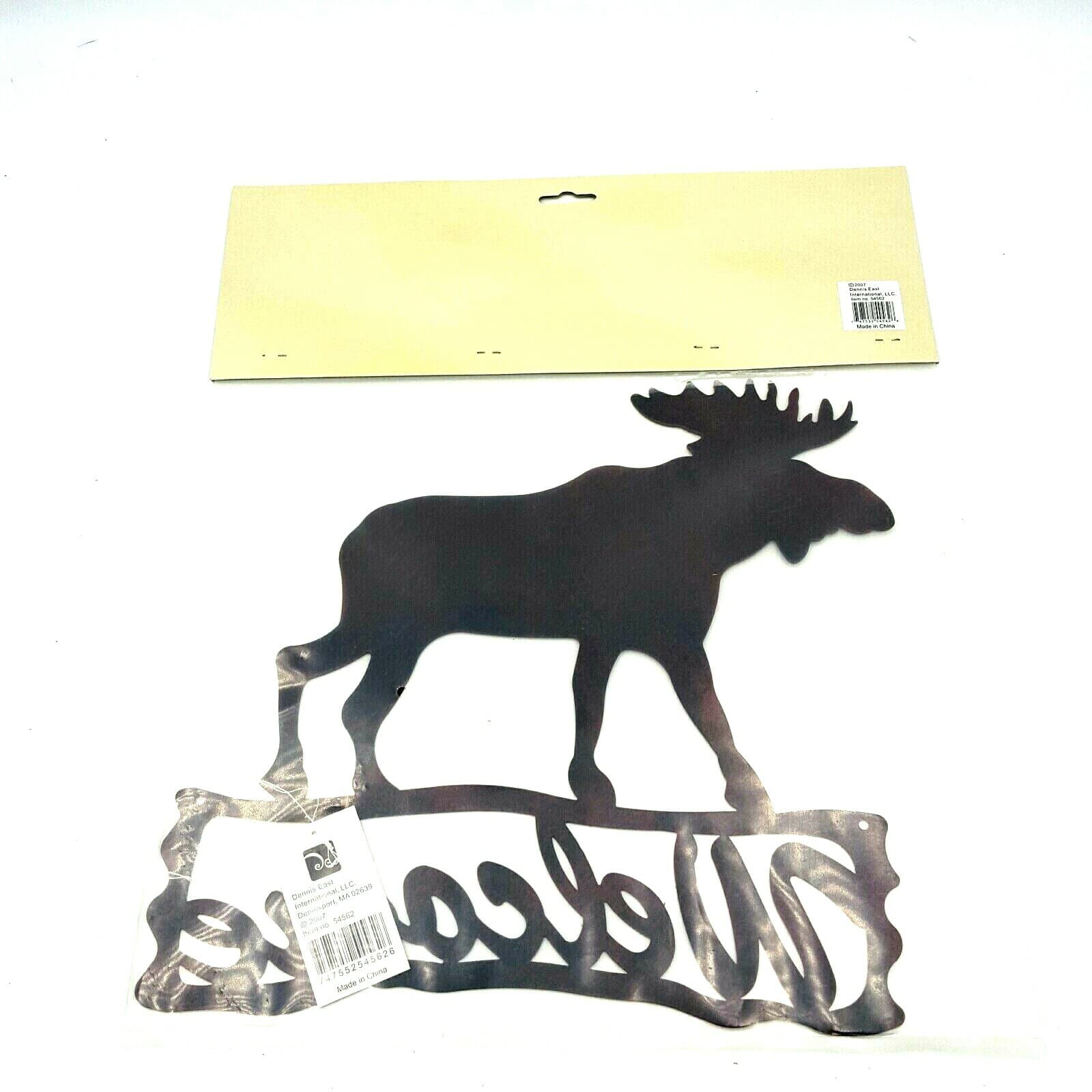 Moose Welcome Plaque Log Cabin Lodge Wilderness High Country Dennis East - Thumbnail 5