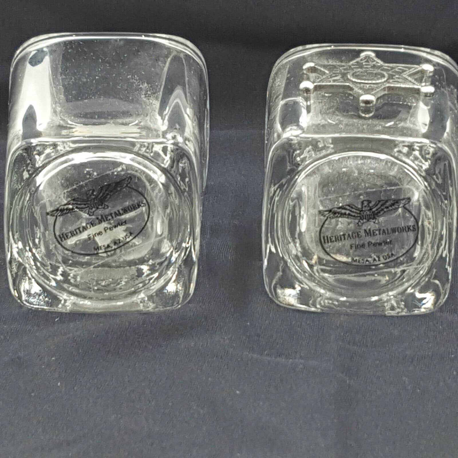 Sheriff Themed Shot Small Glasses Candle Holders Kitchen Dinning New - Thumbnail 8