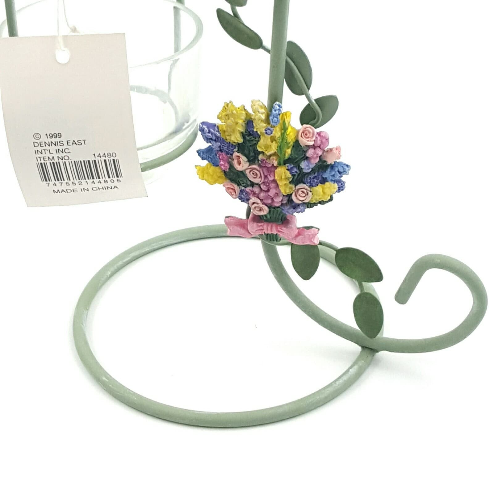Hanging Votive Holder Garden Bouquet Dennis East Trellis Collection New Spring - Thumbnail 6