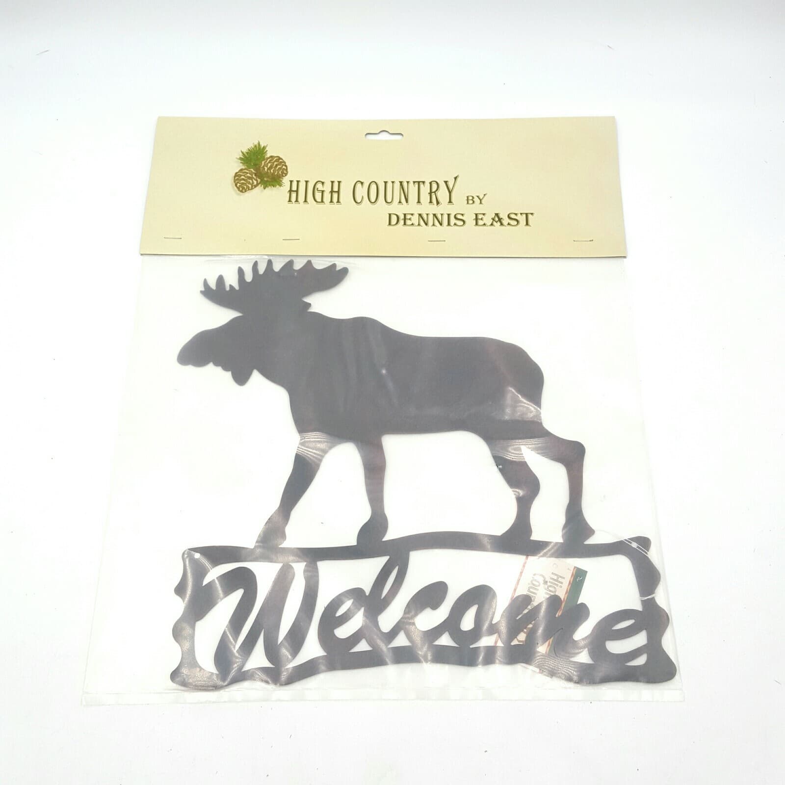 Moose Welcome Plaque Log Cabin Lodge Wilderness High Country Dennis East - Thumbnail 11