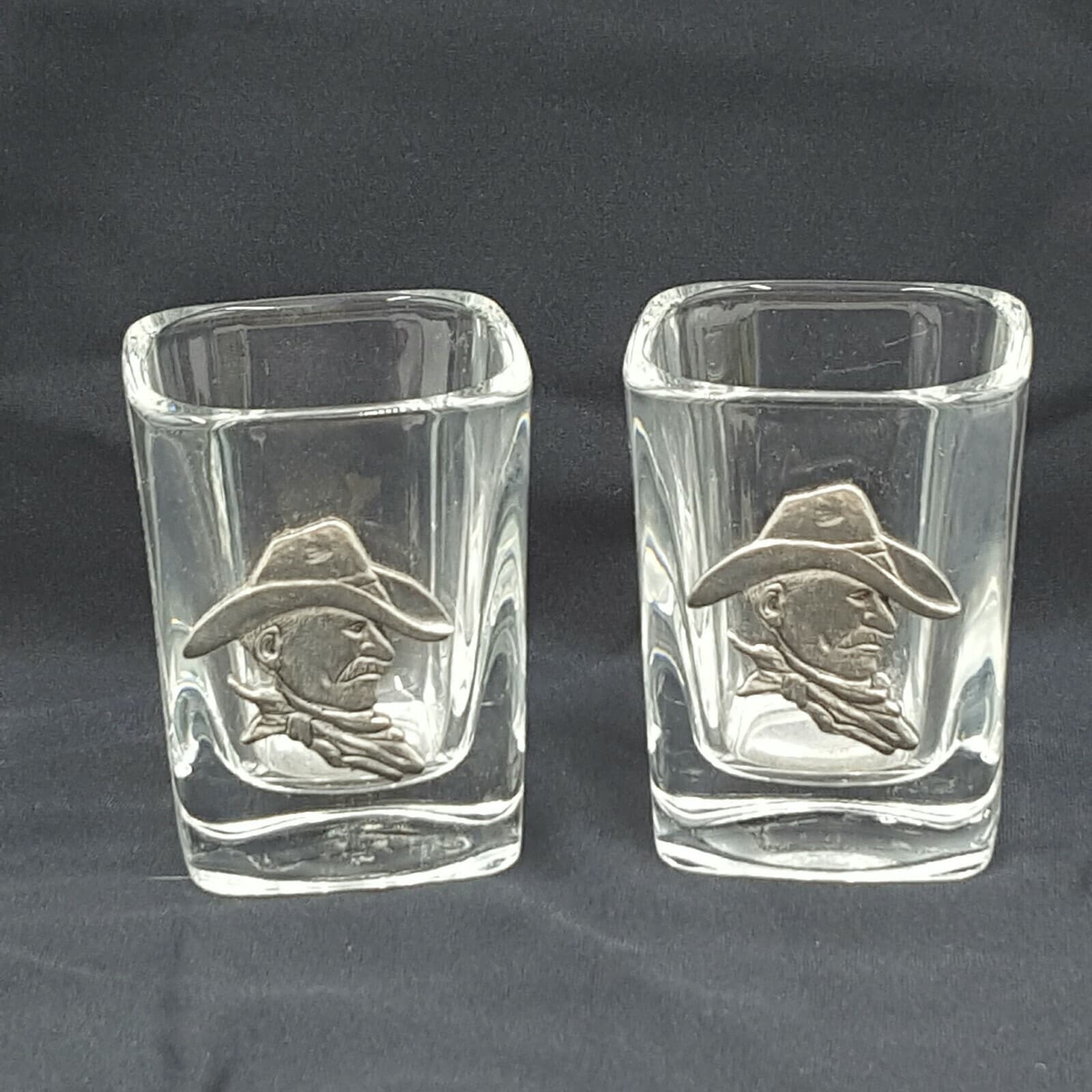 Cowboy Themed Shot Small Glasses Candle Holders Kitchen Dinning Western New - Thumbnail 3