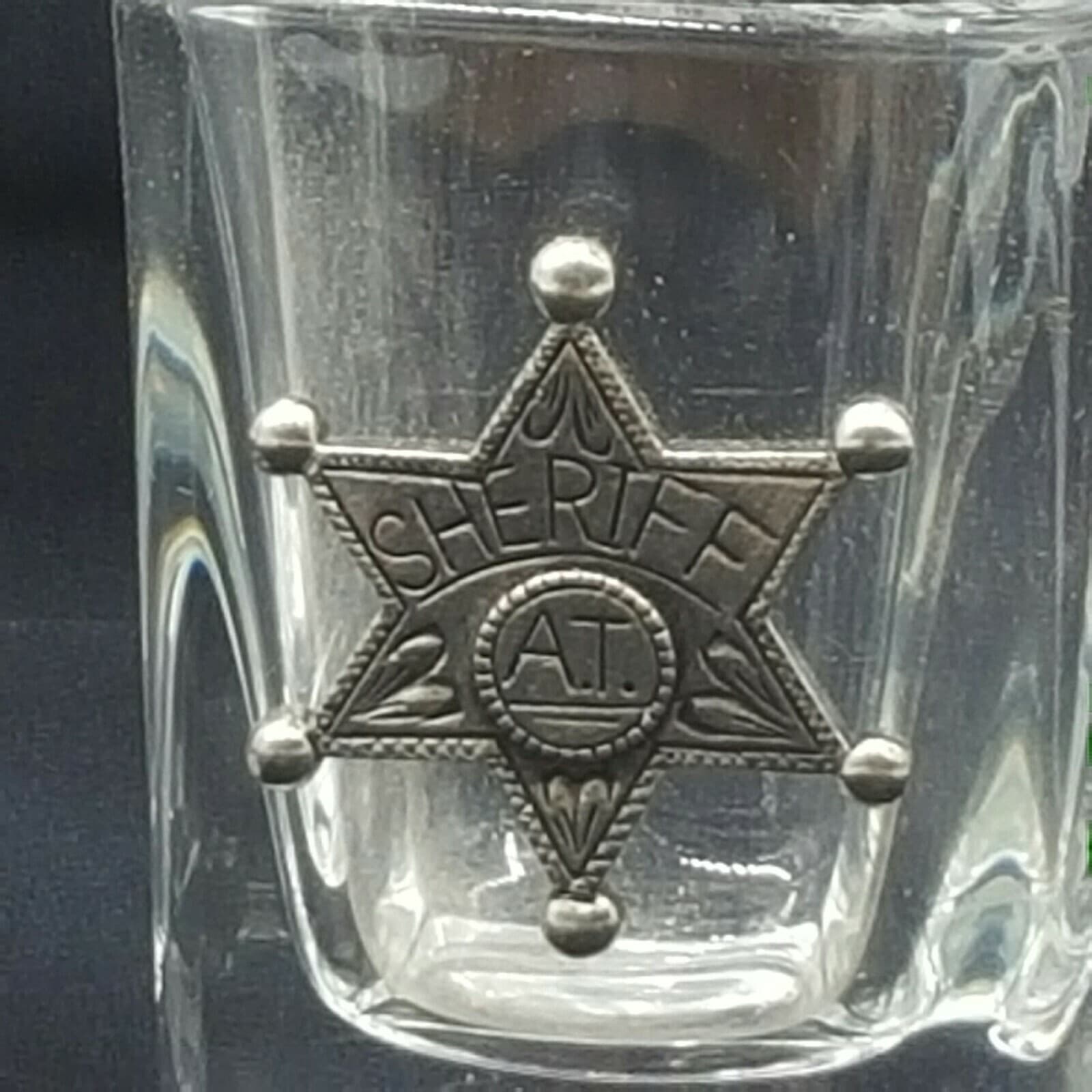 Sheriff Themed Shot Small Glasses Candle Holders Kitchen Dinning New - Thumbnail 10