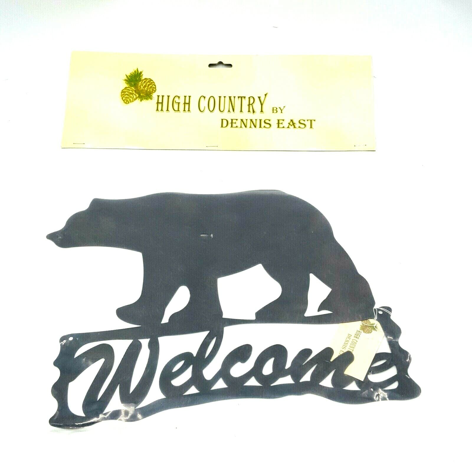 Bear Welcome Plaque Log Cabin Lodge Wilderness High Country Dennis East - Thumbnail 2