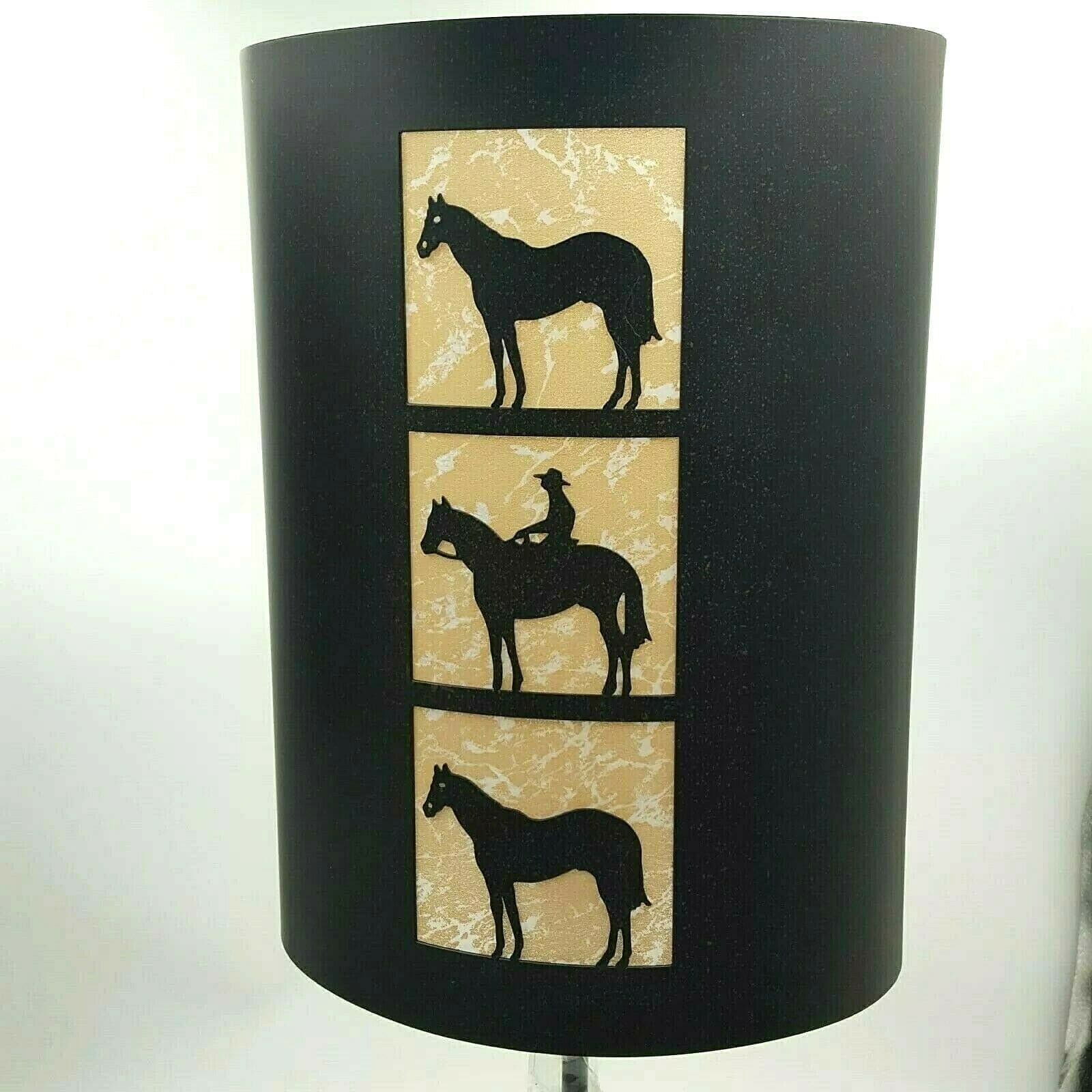 Lazart 26" Table Lamps Laser Cut With 3 Icons on shade Rust Finish 3 Variations - Thumbnail 5